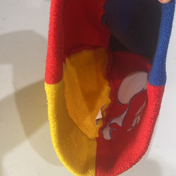 Disney Mickey & Co Mickey Mouse fleece vintage hat blue, red, and gold kids size - Picture 10 of 12